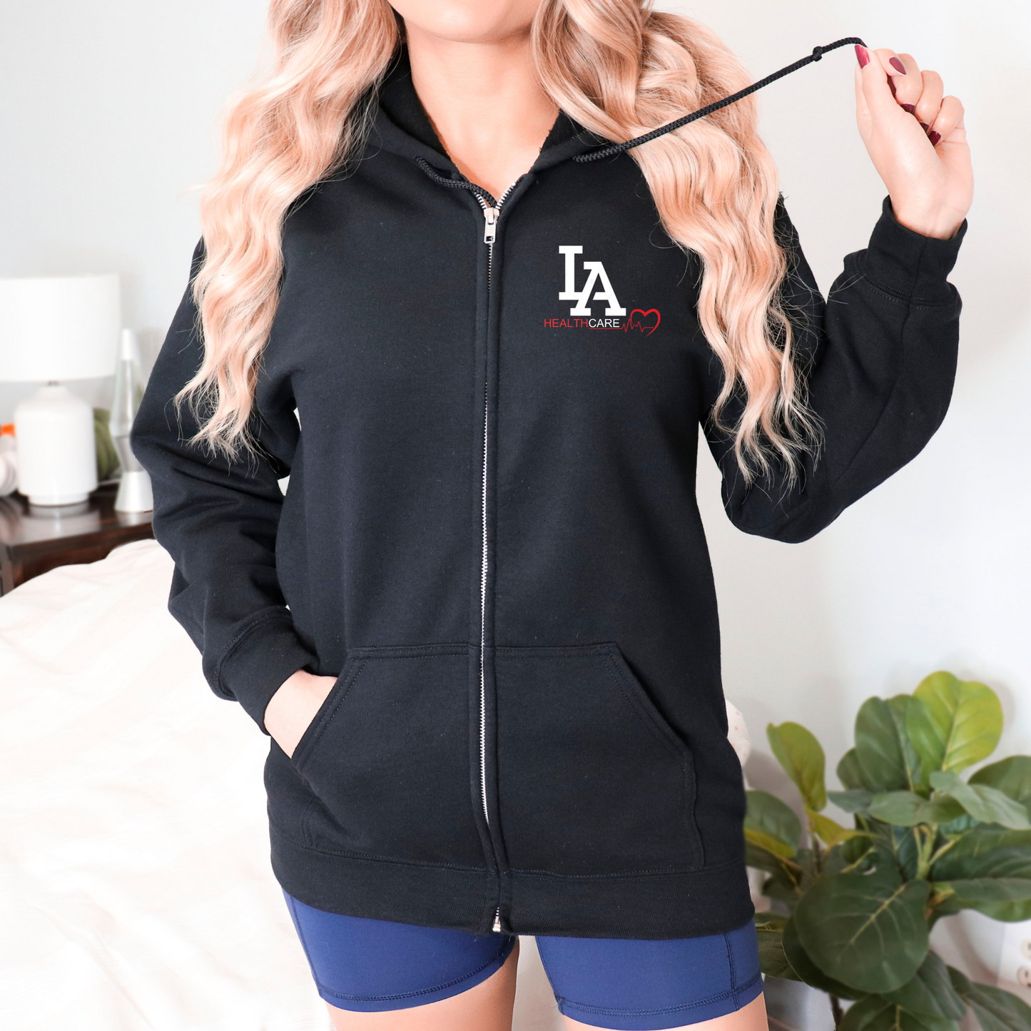 LA Heart Zip-up Hoodie